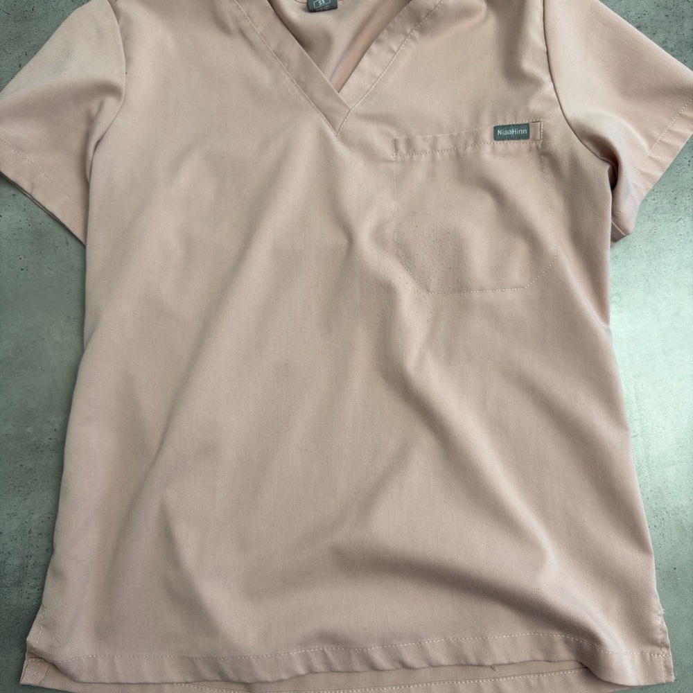 Noble Pink Scrub Top and Pants-Pair